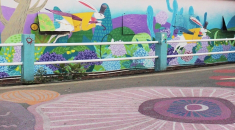 美丽乡村主题艺术墙画设计和制作